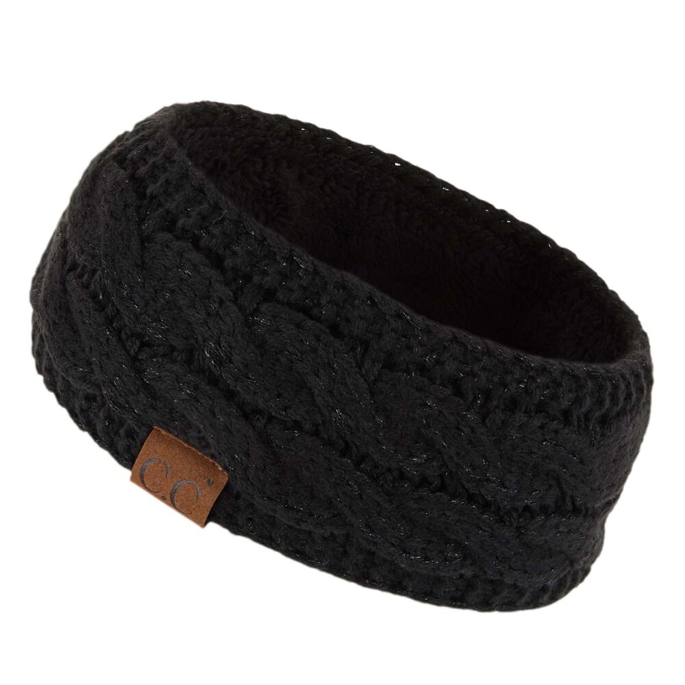 4839 Winter Fuzzy Fleece Lined Thick Knitted Headband Headwrap Earwarmer